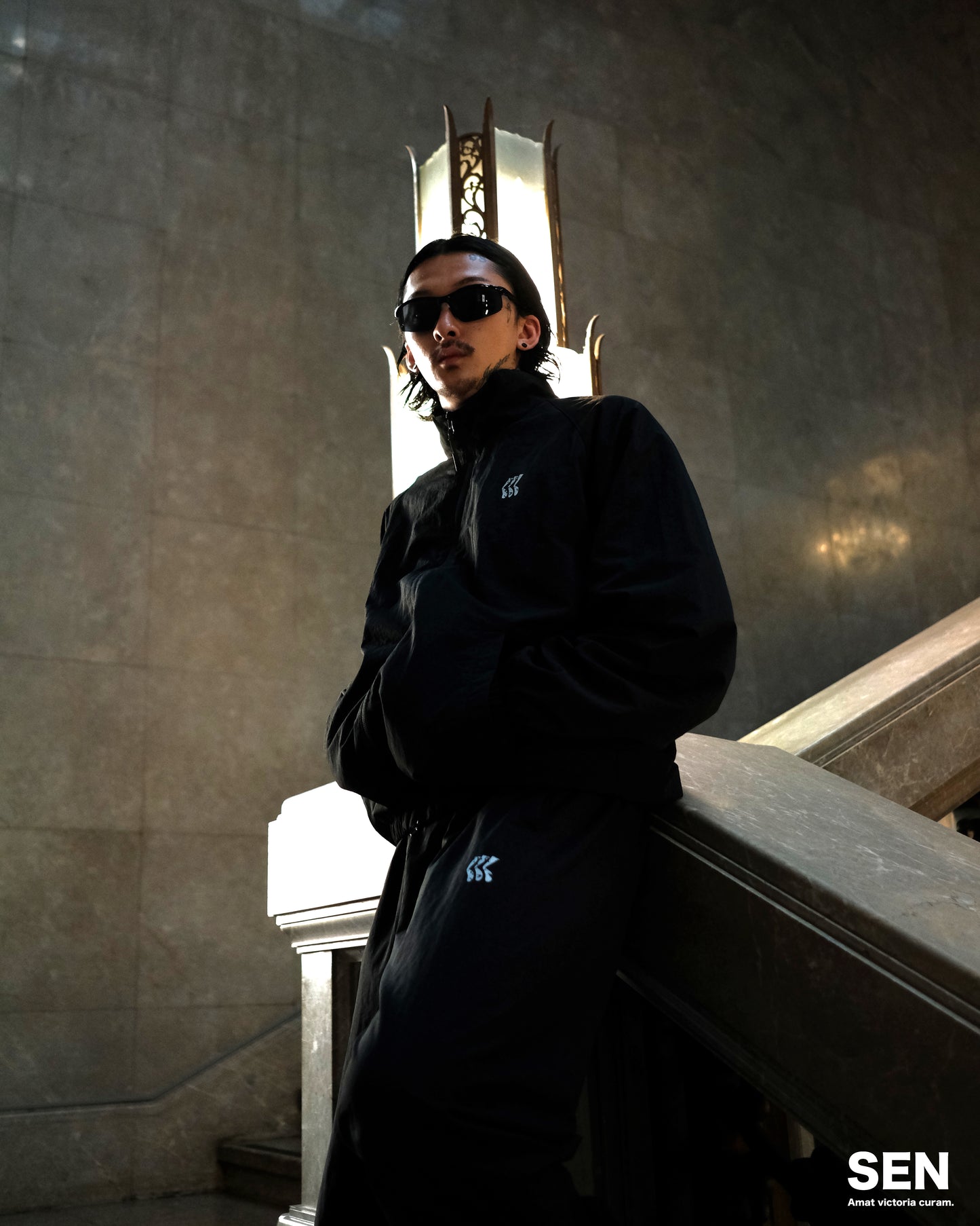 ART PRINT NYLON PANTS